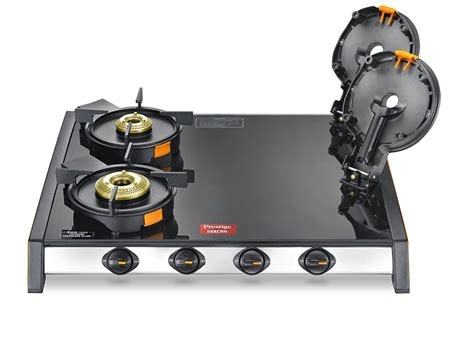 gas stove 4 burner easy to clean